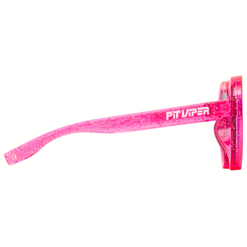 Blue-Purple | even_more_side_view.JPG | Pink translucent sunglasses from the side against a white background