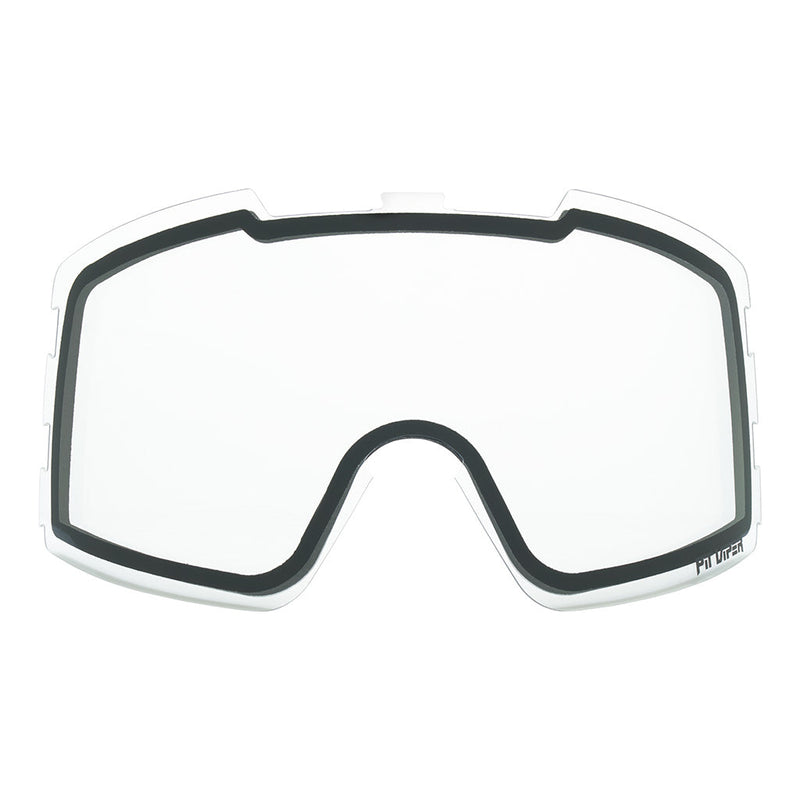 Clear / Large | full_frontal.JPG | Front view of The Backslap Goggle Lens with clear / large lens on white background