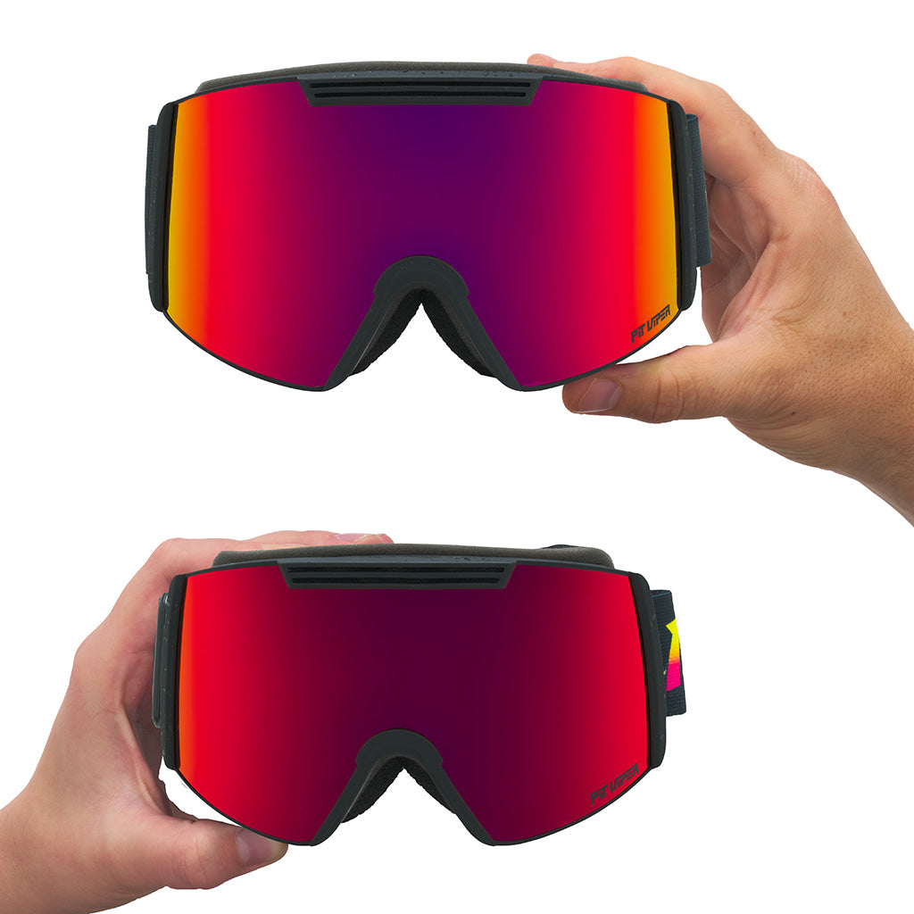 red lens goggles The Power Surge Backslap Goggle