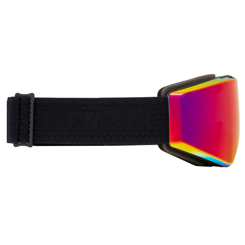 HDPV Red | even_more_side_view.JPG | Angled view of The Exec BN5000 Goggle with red lens on white background