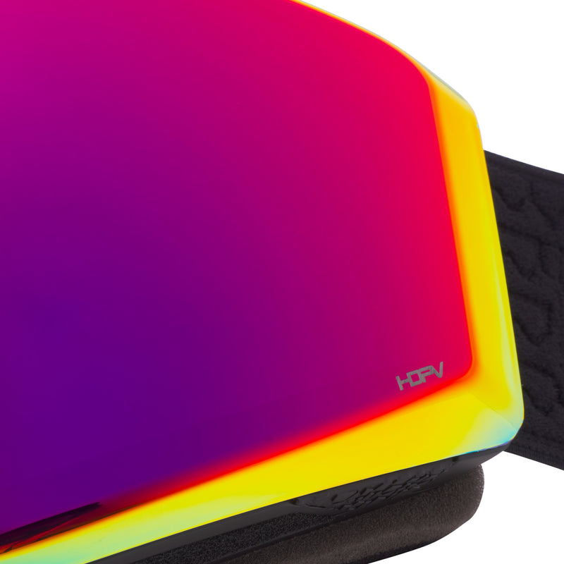 HDPV Red | side_view.JPG | Angled view of The Exec BN5000 Goggle with red lens on white background