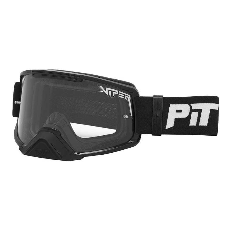 Clear / Small | side_view.JPG | The Exec Brapstrap Moto Goggle from Pit Viper