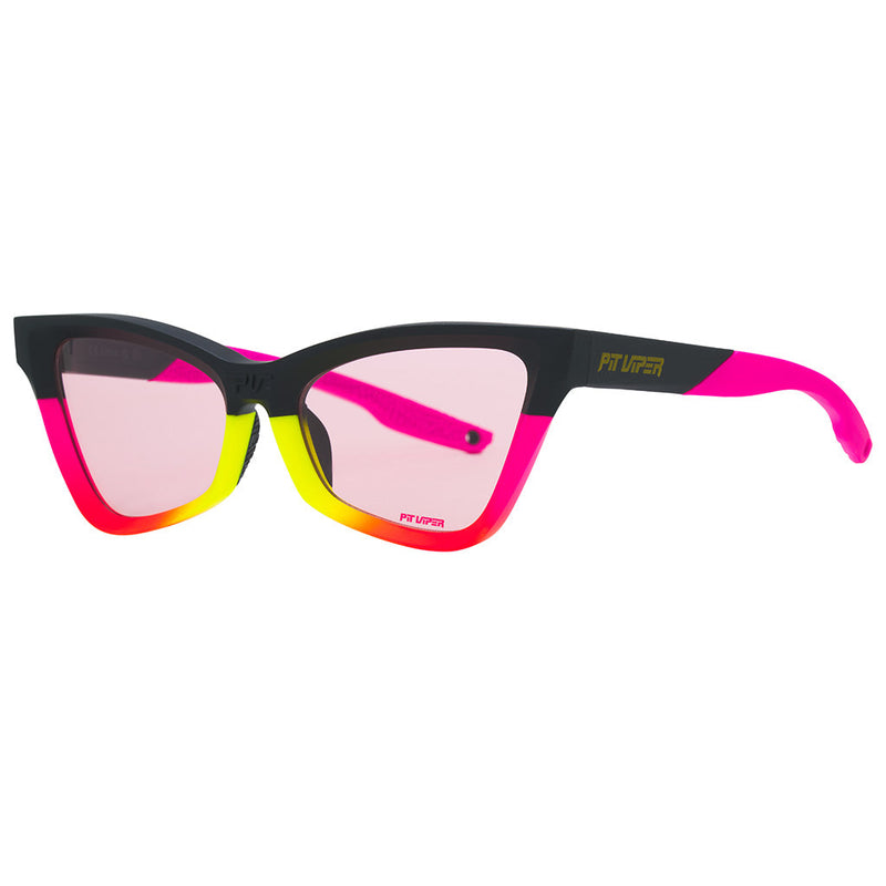 Photochromic Rose | side_view.JPG | Angled view of The Italo Clawdia with photochromic rose lens on white background