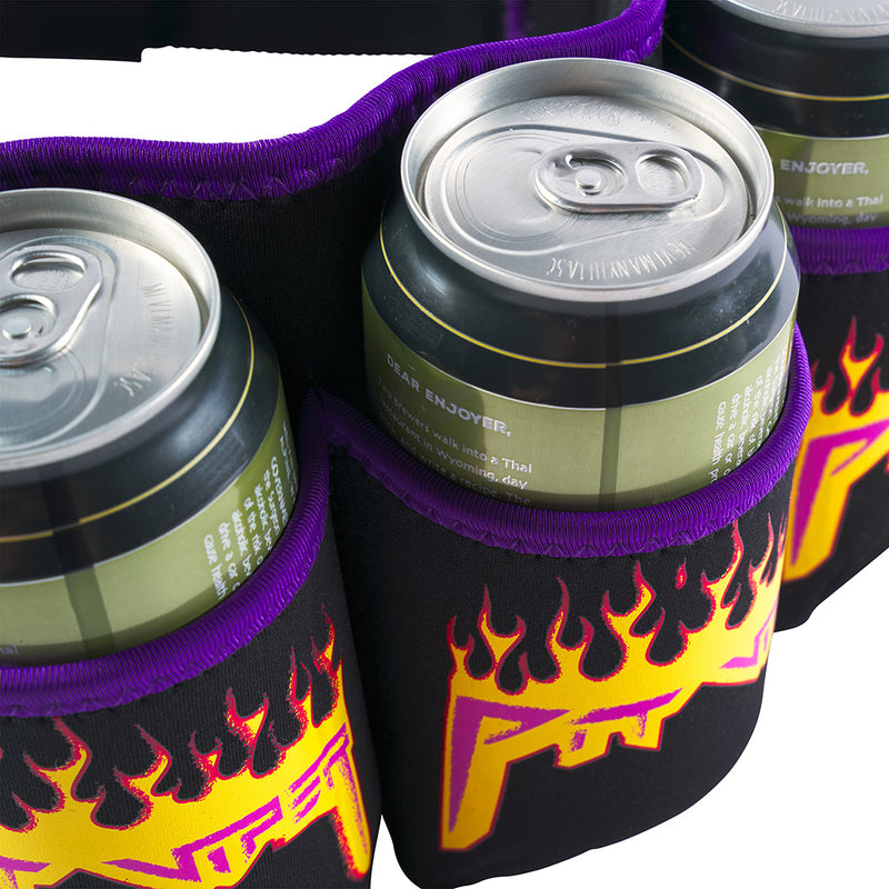  | orange.JPG | Angled view of Combustion Butt Bar Beer Belt on white background
