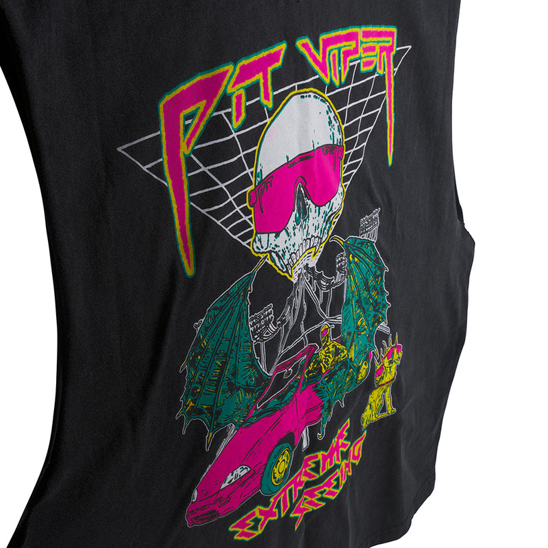  | im_detail_oriented.JPG | The Extreme Seeing Tank, sleeveless, screen printed shirt from Pit Viper