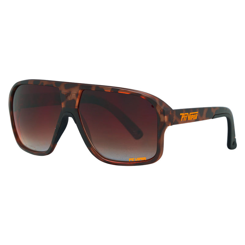 / Brown Fade | side_view.JPG | Angled view of The Landlocked Flight Opticsss! with Brown Fade lens on white background