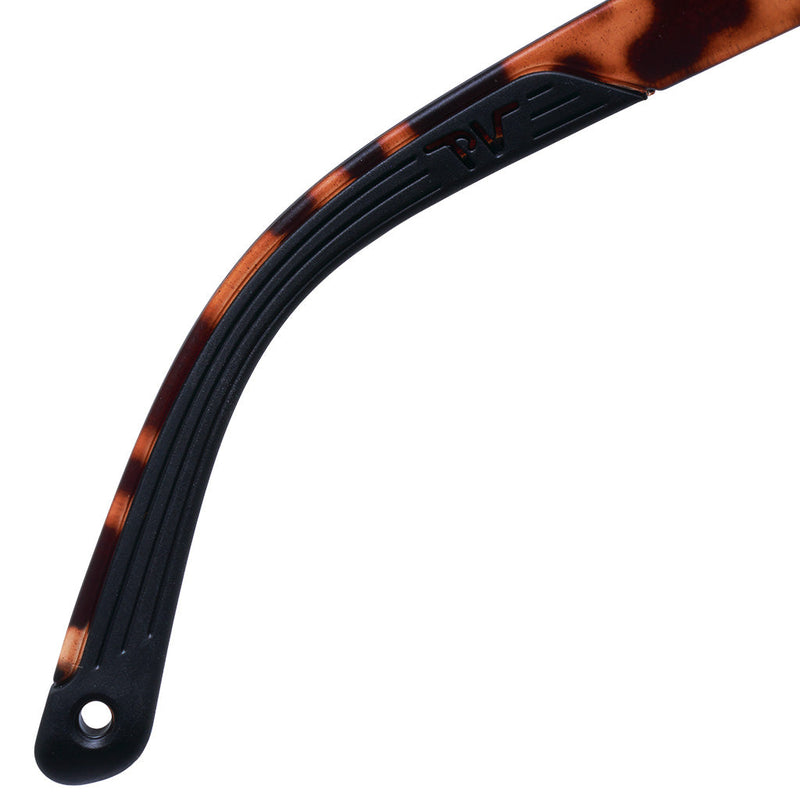/ Brown Fade | wow_its_an_earpiece.JPG | Close-up detail view of The Landlocked Flight Opticsss! with Brown Fade lens