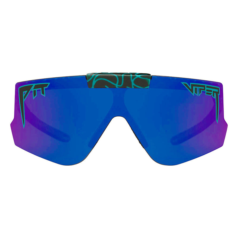 Pink-Purple / Regular | full_frontal.JPG | Front view of The Voltage Flip-Offs 2.0 with pink-purple / regular lens on white background