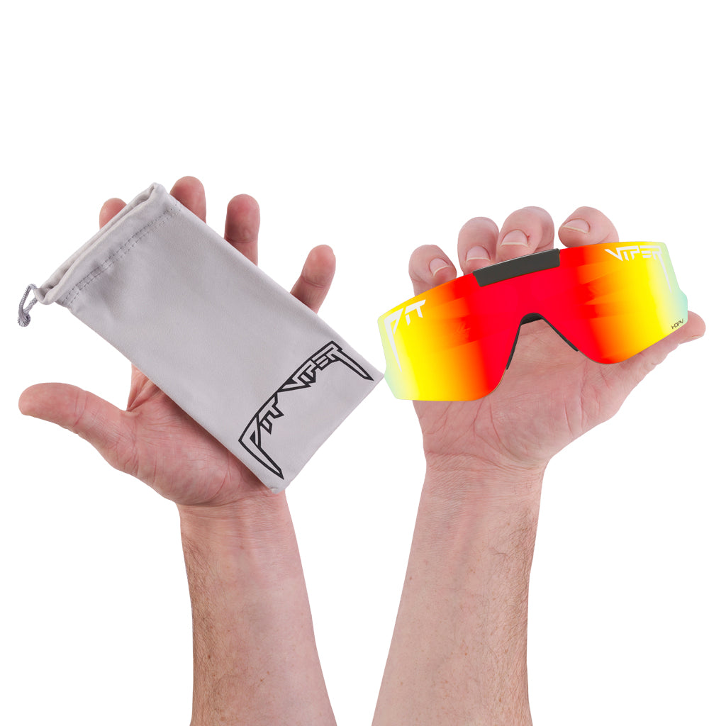 The Exec Flip-Offs 2.0 - HDPV Polarized Rainbow / Regular - Package contents
