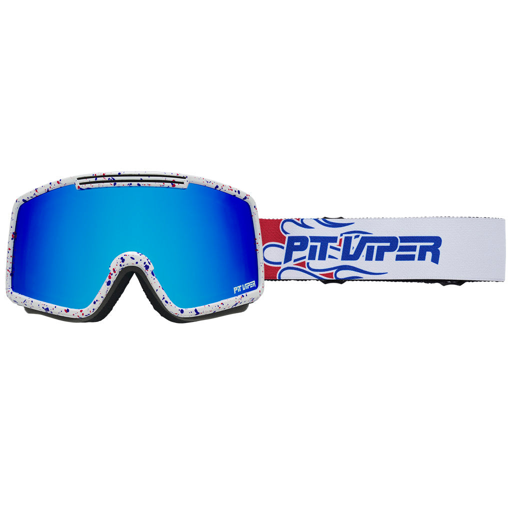 pit viper ski goggles The Merika French Fry Goggle Large Mens: Mens Hats & Gloves quality ski goggle specifically Size:26