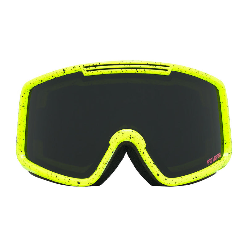Smoke / Large | full_frontal.JPG | Front view of The Surge Matrix French Fry Goggle with smoke / large lens on white background