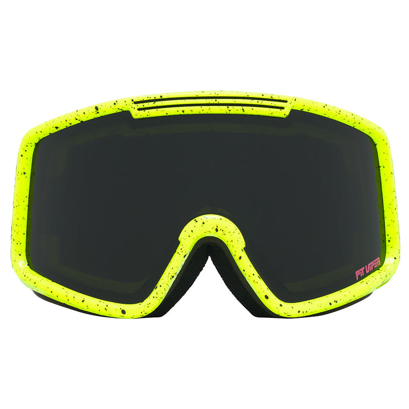 Smoke / Small | full_frontal.JPG | Front view of The Surge Matrix French Fry Goggle with smoke / small lens on white background