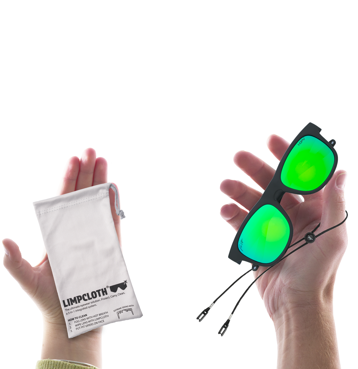 The Bio Exec Highball - HDPV Polarized Blue-Green - Package contents