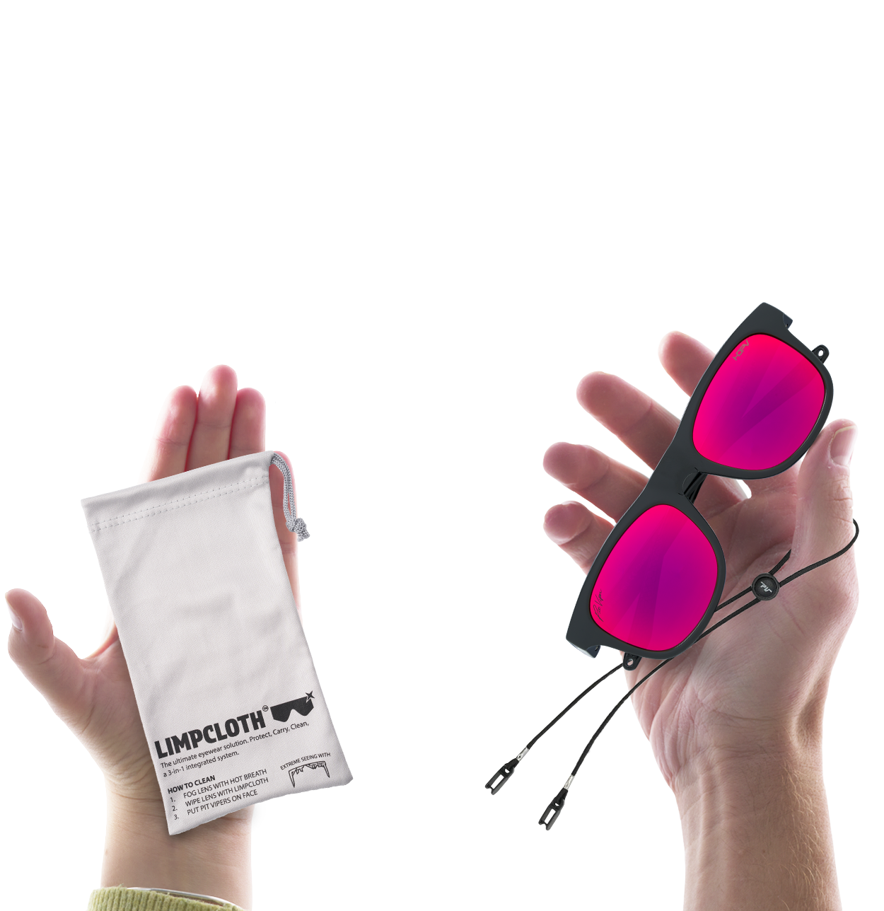 The Exec Highball - HDPV Polarized Red - Package contents