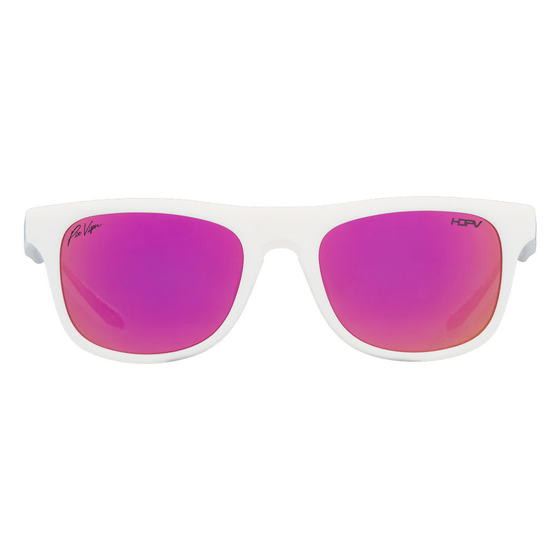 / HDPV Polarized Pink | full_frontal.JPG | Front view of The Miami Nights Highball with hdpv polarized pink lens on white background