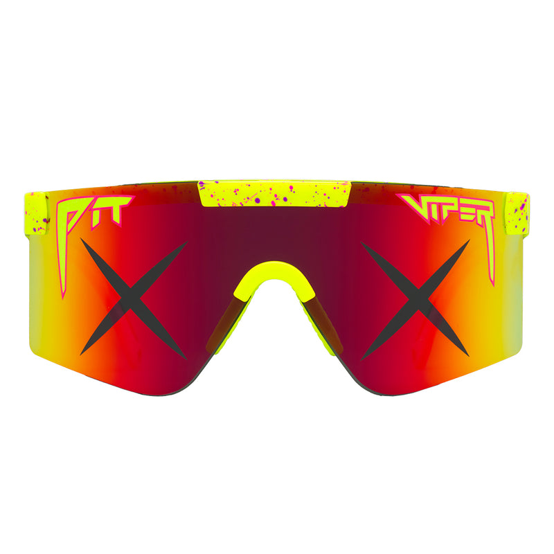 Rainbow / Regular | full_frontal.JPG | Front view of Sunglasses For Dead People Original 2.0 with Rainbow lens on white background