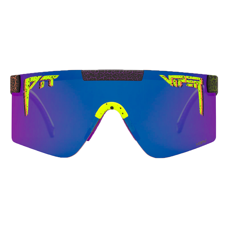 HDPV Polarized Pink-Purple / Regular | full_frontal.JPG | Front view of The Electroshock Original 2.0 with hdpv polarized pink-purple / regular lens on white background