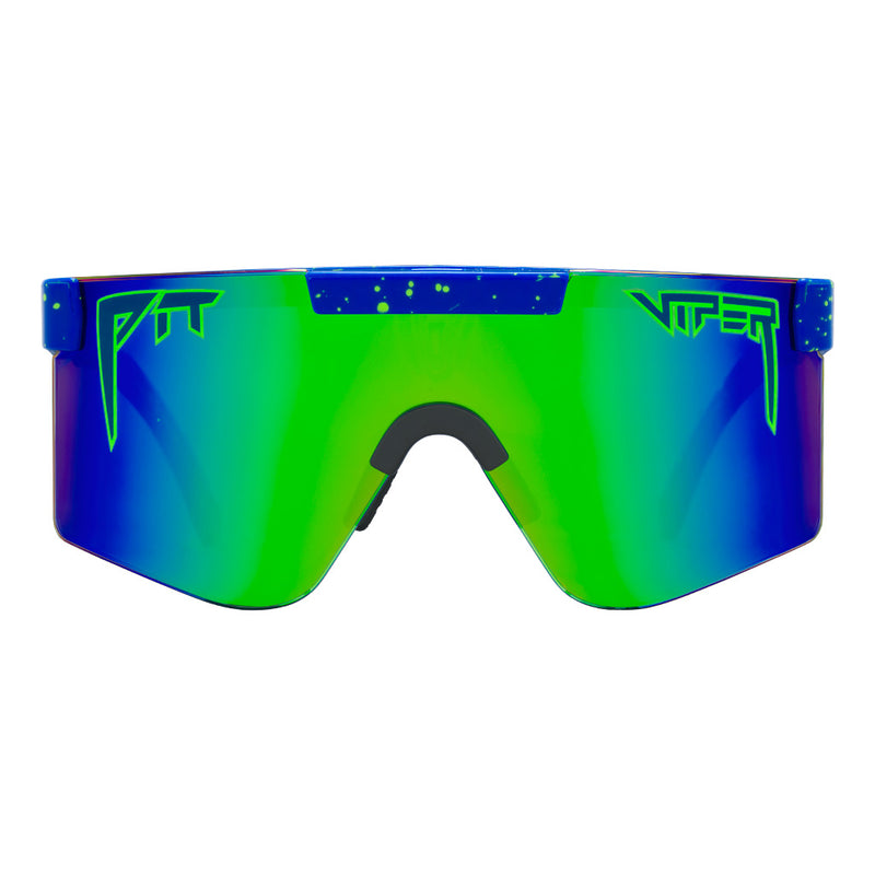 / Blue-Green | mom.JPG | Front view of The Leonardo Junior with blue-green lens on white background