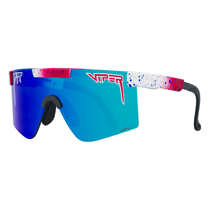 HDPV Polarized Blue / Regular | side_view.JPG | Angled view of The Firecracker Original 2.0 with hdpv polarized blue / regular lens on white background