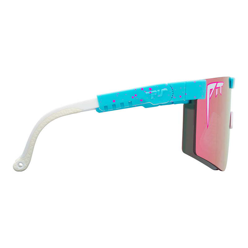 HDPV Polarized Pink / Regular | even_more_side_view.JPG | Angled view of The Gobby Original 2.0 with hdpv polarized pink / regular lens on white background