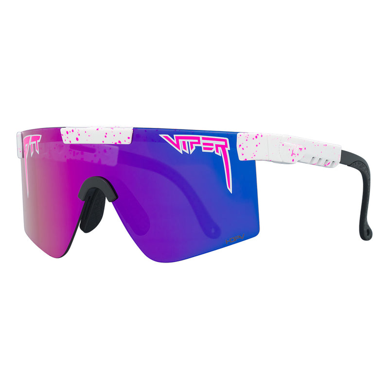 HDPV Polarized Pink-Purple / Regular | side_view.JPG | Angled view of The LA Brights Original 2.0 with hdpv polarized pink-purple / regular lens on white background