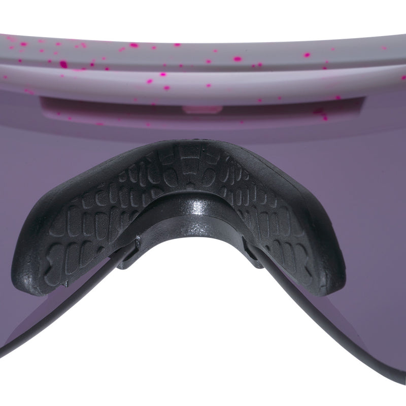 HDPV Polarized Pink-Purple / Regular | gotcha_nose.JPG | Angled view of The LA Brights Original 2.0 with hdpv polarized pink-purple / regular lens on white background