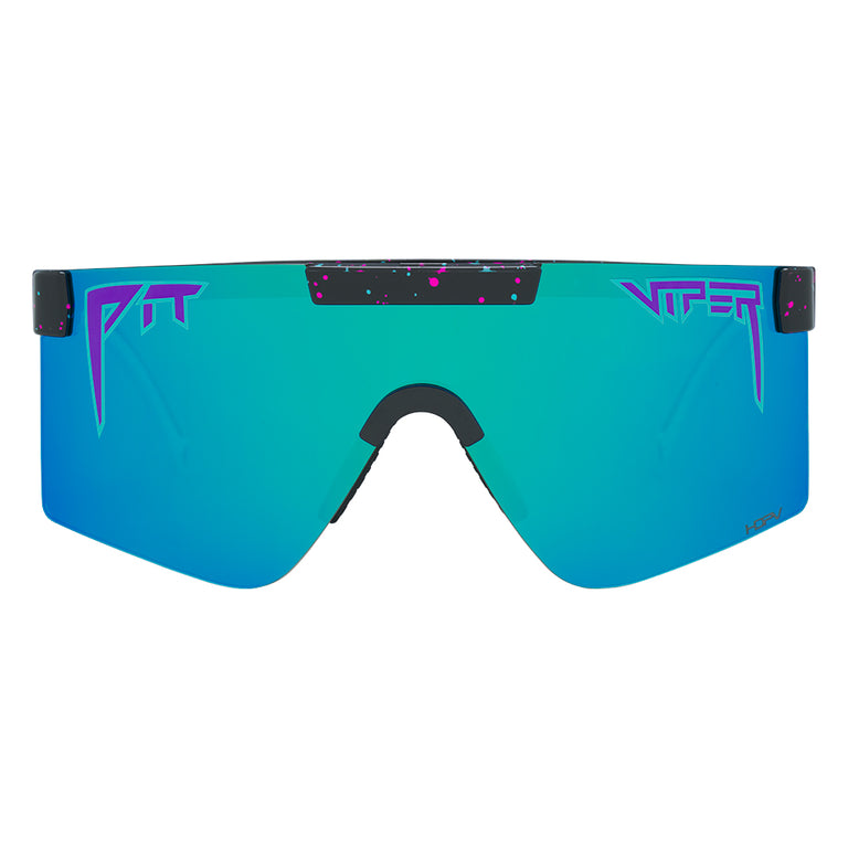 HDPV Polarized Blue / Regular | full_frontal.JPG | The Midnight Original Regular HDPV Polarized Blue, shield style sunglasses from Pit Viper, polarized sunglasses from Pit Viper