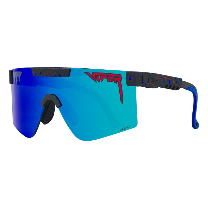HDPV Polarized Blue / Regular | side_view.JPG | Angled view of The Peacekeeper Original 2.0 with hdpv polarized blue / regular lens on white background