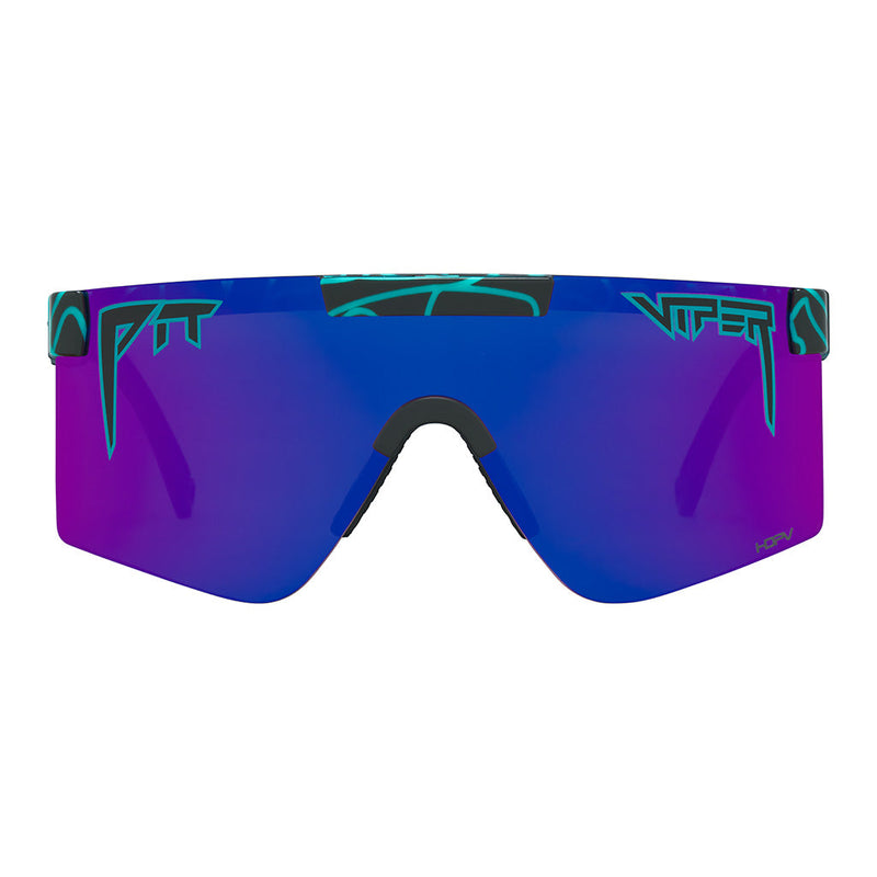 HDPV Polarized Pink-Purple / Regular | full_frontal.JPG | Front view of The Voltage Original 2.0 with hdpv polarized pink-purple / regular lens on white background