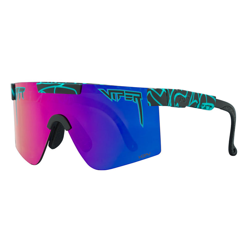 HDPV Polarized Pink / Regular | side_view.JPG | Angled view of The Voltage Original 2.0 with hdpv polarized pink / regular lens on white background