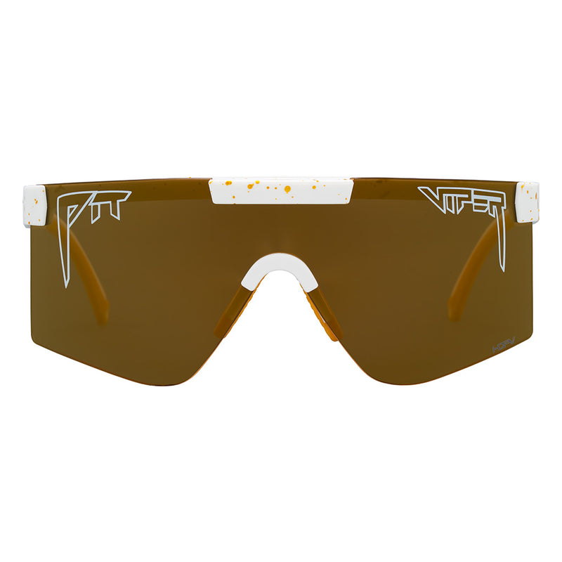 HDPV Polarized Gold / Wide | full_frontal.JPG | Front view of The Bel Air Original 2.0 in wide fit with hdpv polarized gold lens on white background