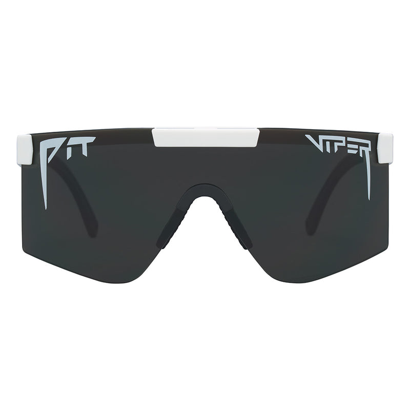 Smoke / Wide | full_frontal.JPG | Front view of The Miami Nights Original 2.0 in wide fit with smoke lens on white background
