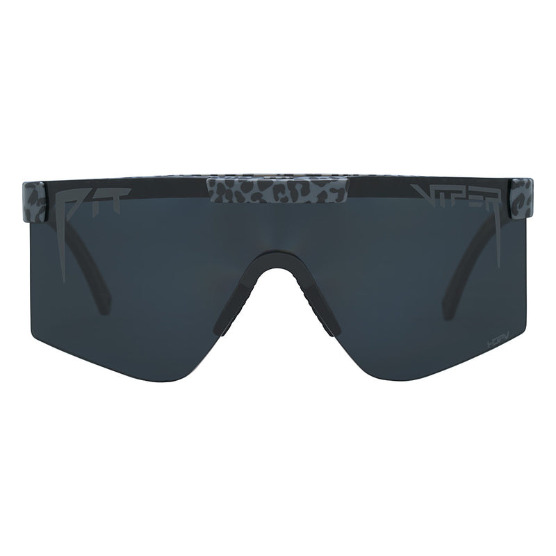 HDPV Polarized Smoke / Wide | full_frontal.JPG | Front view of The Nocturnal Original 2.0 in wide fit with hdpv polarized smoke lens on white background