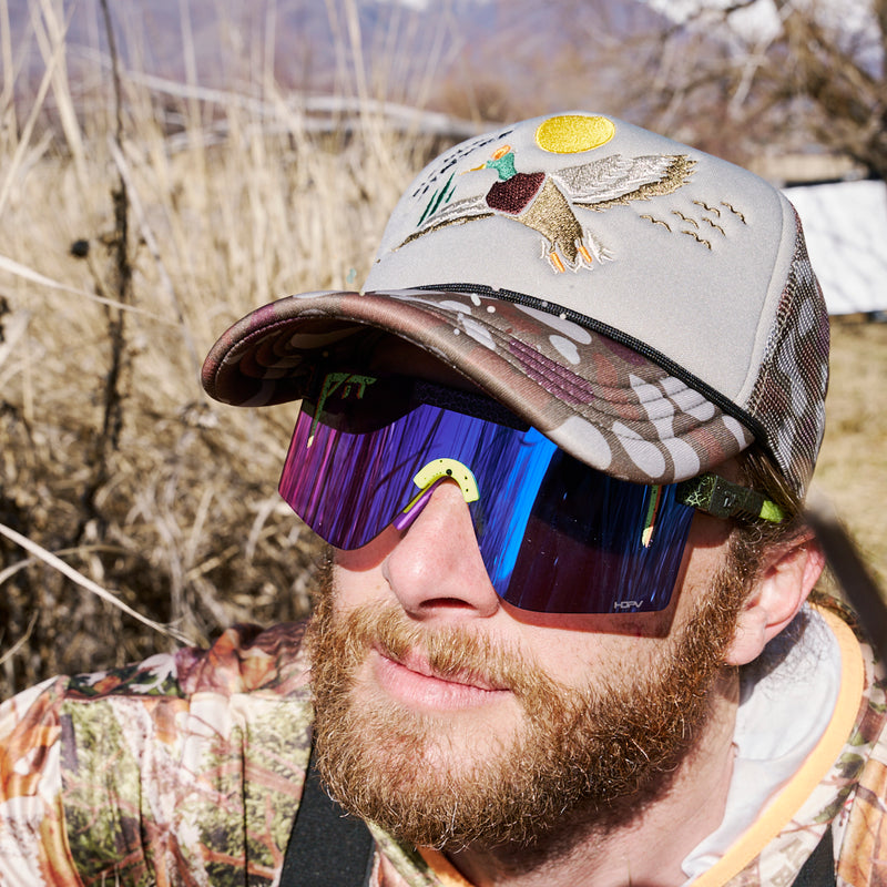  | photo_of_person.JPG | Personerson wearing the Duck Hunt hat from Pit Viper