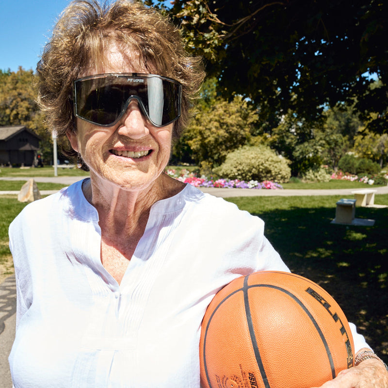  | trevor's_grandmother.JPG | Person wearing The Greg Try-Hard sunglasses