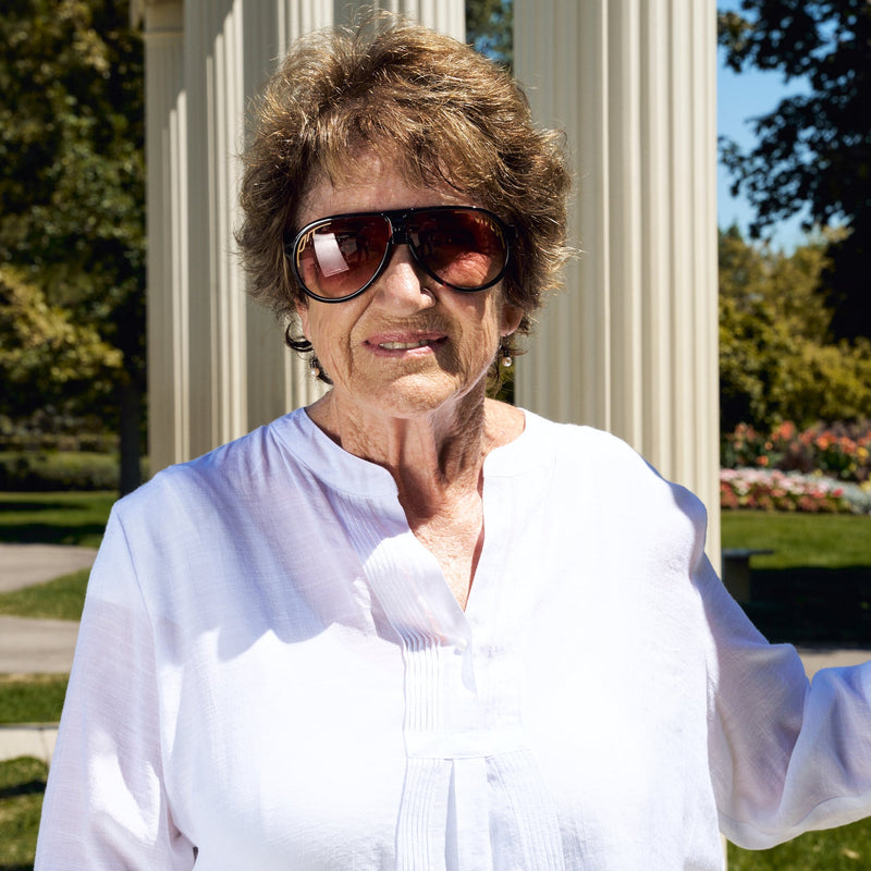  | trevor's_grandmother.JPG | Person wearing The Port Tort Jethawk sunglasses