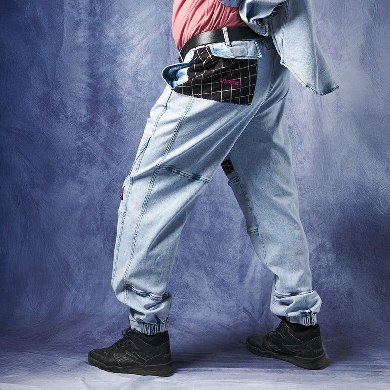  | pants_from_side.JPG | Person wearing The Surge Matrix Sport Denim Pant