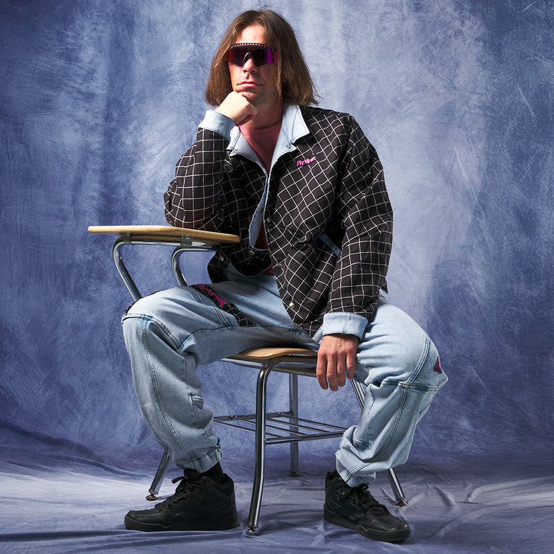  | dave_in_reverse_jacket.JPG | Person wearing The Surge Matrix Sport Denim Reversible Jacket
