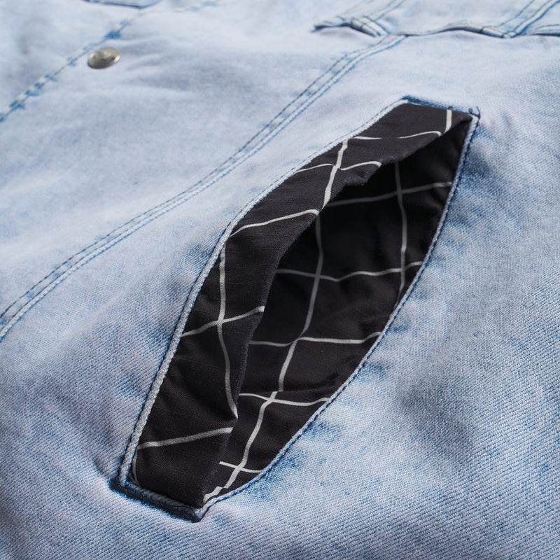  | even_more_details.JPG | Close-up detail view of The Surge Matrix Sport Denim Reversible Jacket