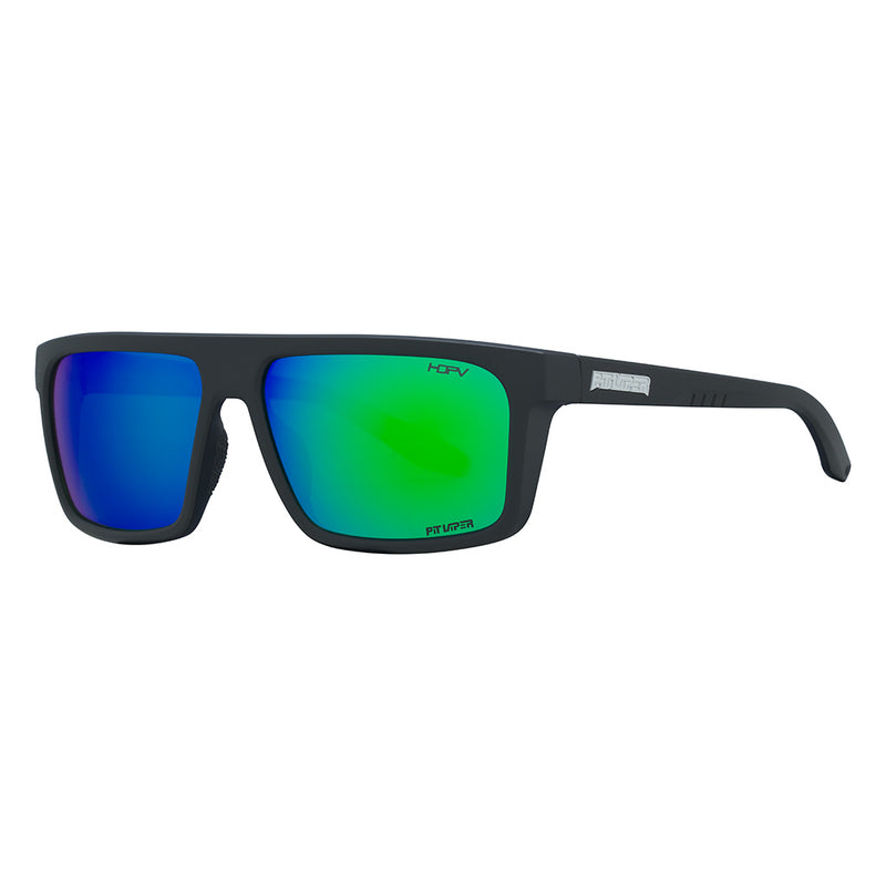 / HDPV Polarized Blue-Green | side_view.JPG | Angled view of The Bio Exec Turboshaft with hdpv polarized blue-green lens on white background