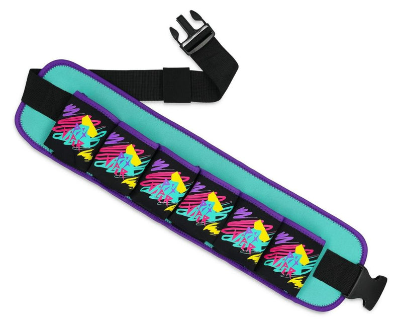 | angled_view.JPG | Angled view of Waterski Season Beer Belt on white background