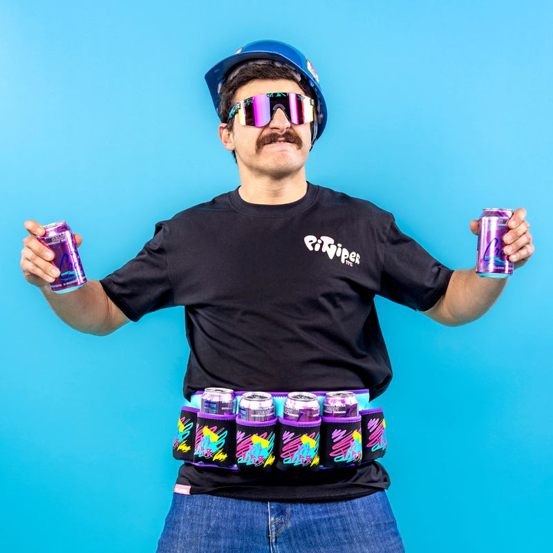  | front_view.JPG | Front view of Waterski Season Beer Belt on white background