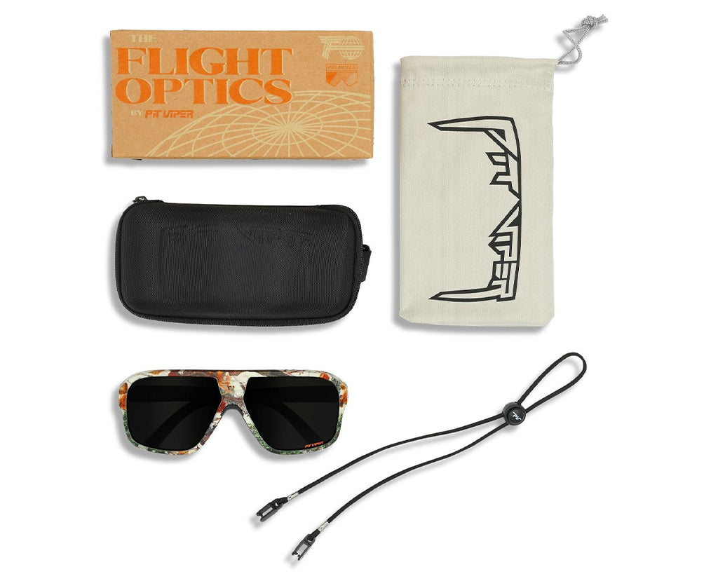 The Actualbush Flight Optics - Polarized Smoke - Package contents