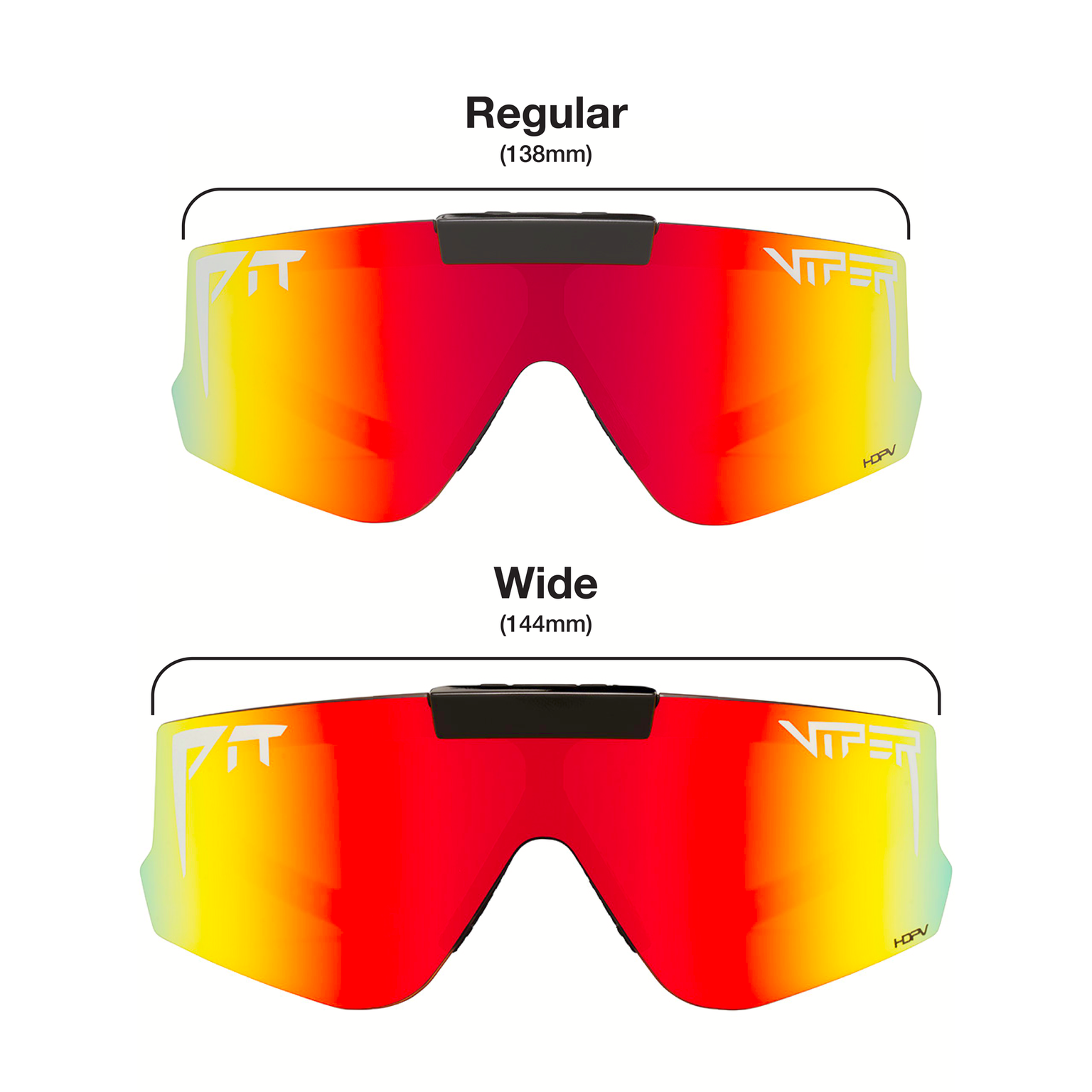 Smoke / Wide | there_are_two_sizes.JPG | Studio view of The Blacking Out Flip-Offs 2.0 with smoke lens