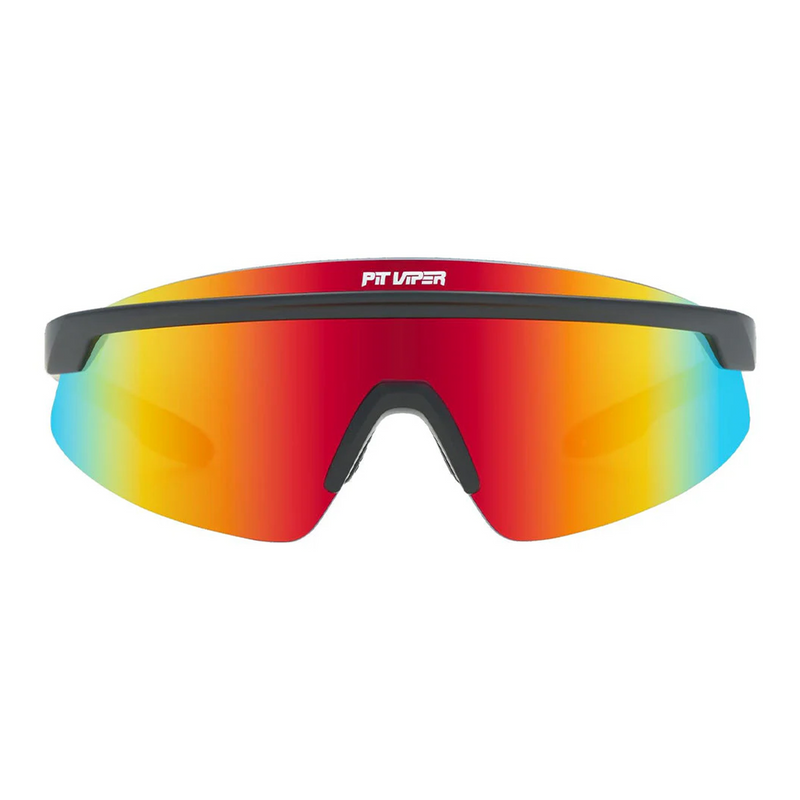 / Polarized Rainbow | full_frontal.JPG | Front view of The Exec Skysurfer with polarized rainbow lens on white background