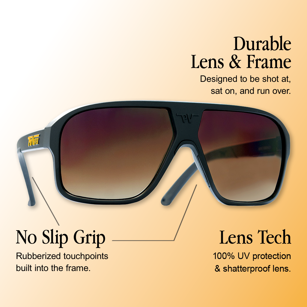 The Exec Flight Optics - Brown Fade - Lens and frame technology