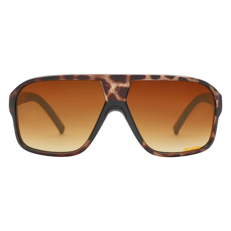 / Brown Fade | full_frontal.JPG | Front view of The Landlocked Flight Opticsss! with Brown Fade lens on white background