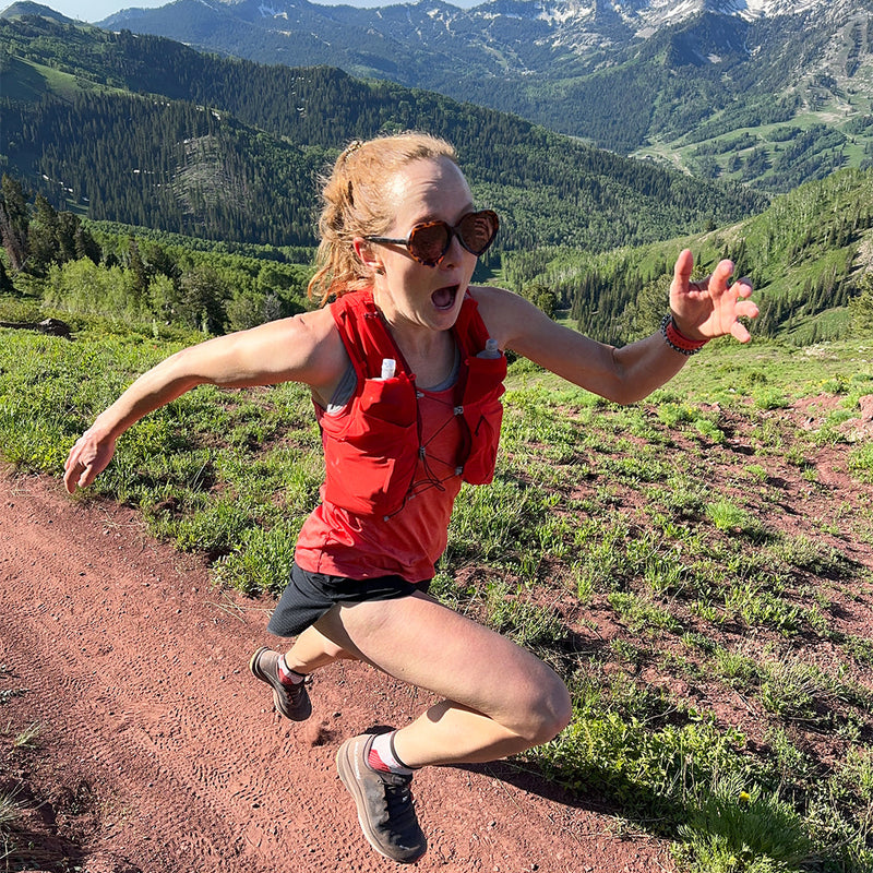  | photo_of_person.JPG | Woman running in The Landlocked Admirer from Pit Viper Sunglasses