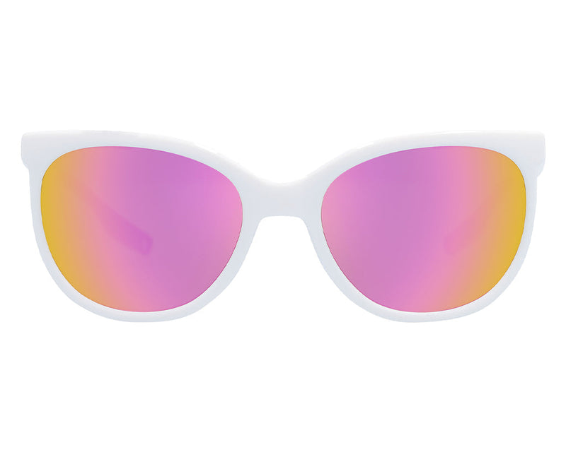 / Pink | full_frontal.JPG | Front view of The Miami Nights Fondue with pink lens on white background