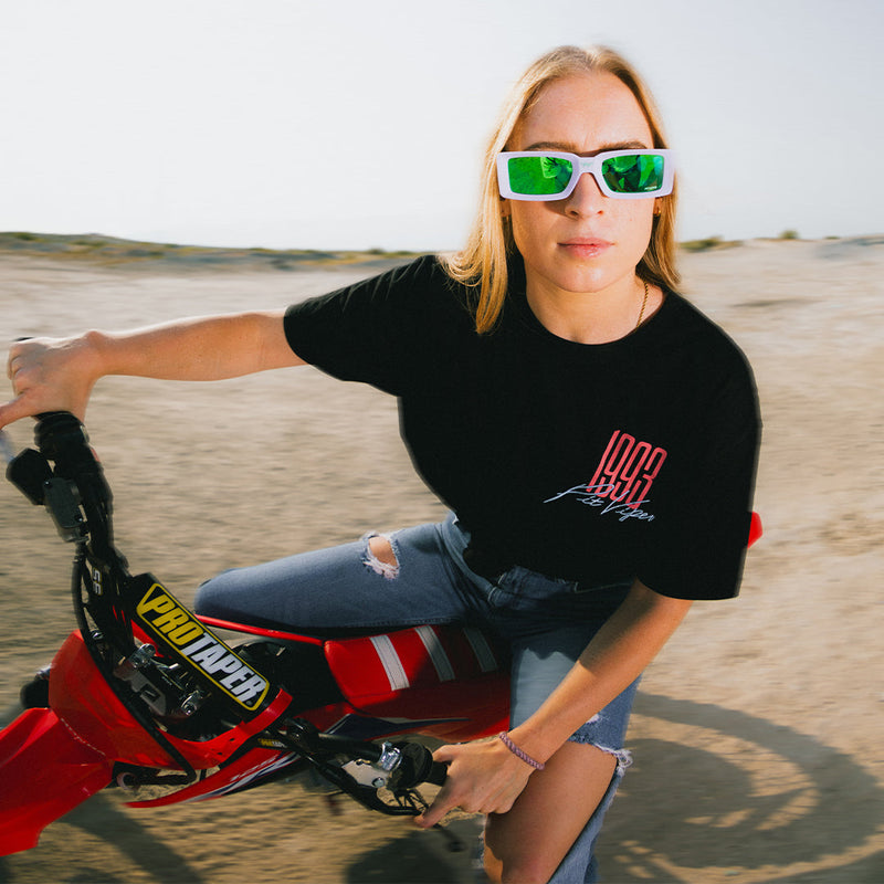  | photo_of_person.JPG | Person wearing The Moontower Low Bones sunglasses